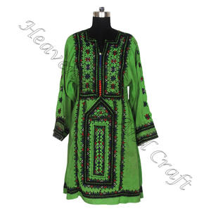 BDR075 Vintage fait à la main traditionnel Balochi robe Vintage bohème du fournisseur indien Vintage broderie à la main bohème - Product Image 5