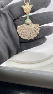 Nouvelle Collection 14 Or Jaune Diamant Naturel VS SI Pureté 7 Ct Poids Du Diamant Bijoux De Mode Classique Designer Pendentif Fêtes - Product Image 3
