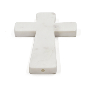 Cruz de mármol blanco decorativa para el hogar de diseño de lujo moderno de calidad superior para decoración de Mesa del fabricante indio - Product Image 1