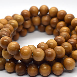 ขายร้อนขายส่งที่กำหนดเอง108อินเดียสีขาวไม้จันทน์ Mala - Product Image 1