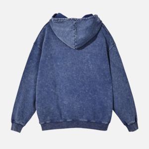 MOQ bajo Hombres al por mayor Sudaderas con capucha de lavado ácido Para la venta Nuevo diseño Más vendidos Hombres Sudaderas con capucha de lavado ácido - Product Image 4