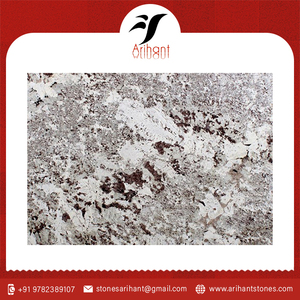 Carrelage de sol extérieur en granit blanc de l'Alaska au design moderne Pierre naturelle polie en grande dalle pour jardin - Product Image 2