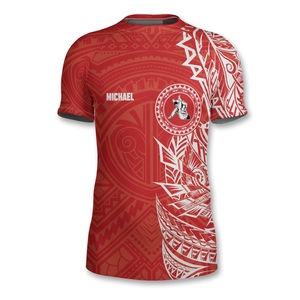 Chemise à manches courtes imprimée sur mesure Rash Guard haut de bain en spandex pour hommes/femmes vêtements de surf anti-UV production rapide bas quantité minimale de commande - Product Image 5