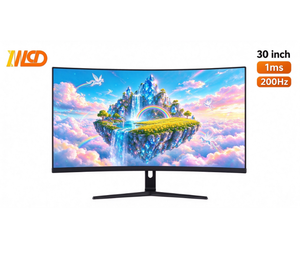 Moniteur de jeu incurvé LED 21:9 sans cadre VA 30 pouces 2560×1080 200Hz 1 ms avec éclairage RGB arrière, fourni par l'usine (OEM) - Product Image 1