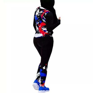 Survêtements d'hiver 100% coton pour femmes taille XXL ensembles de grandes tailles Offre Spéciale Logo personnalisé imprimé pantalons de survêtement respirants femmes survêtement - Product Image 6