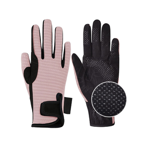 GUANTE DE EQUITACIÓN S2022 Nuevos productos Guantes de compresión para montar a caballo Negro Unisex Logotipo OEM - Product Image 5