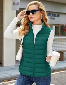 Venta Directa de Fábrica, Chaleco Acolchado con Cierre y Cuello en V, Personalizable, Transpirable, de Alta Calidad, para Hombre, Invierno, Casual - Product Image 1