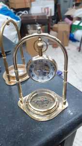 Reloj de mesa de barco náutico antiguo reloj de escritorio de latón marítimo artesanía por Tayyab Metal Office & Home Plated Technique - Product Image 3