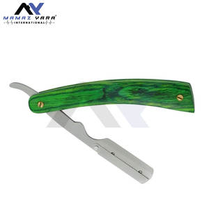 Navaja de Afeitar Manual de Alta Calidad, Navaja de Afeitar de un Solo Filo, Mango de Madera con Bloqueo Oscilante, Herramienta Profesional de Afeitado para Barberos - Product Image 5