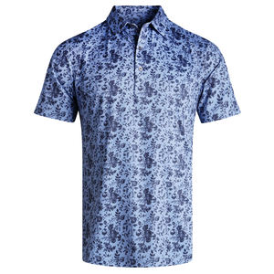 เสื้อโปโลผู้ชายแขนสั้นแบบสวมหัวพิมพ์ซับลิเมชันออกแบบได้ตามต้องการสำหรับผู้ใหญ่ - Product Image 1