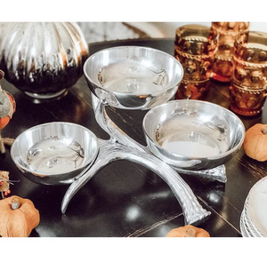 ชามอลูมิเนียมรูปเขากวางสำหรับตกแต่งโต๊ะงานแต่งงานที่ไม่เหมือนใครชามเสิร์ฟผลไม้แห้งสำหรับตกแต่งโต๊ะอาหารในบ้านห้องครัว - Product Image 6