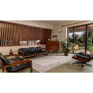 Alfombra Moderna Azul Netline Home Depot Gallery A0242, 60% Viscosa, 40% Acrílico, No Desprende Pelusa, Fácil de Limpiar, Duradera - Product Image 1