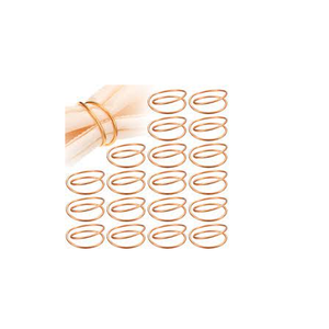 Copper Napkin Ring Holder Plated Solid <b>Colour</b> Luxury Maple Elegant Napkin Ring Holder for Dining Table Ware and Restaurants - Product Image 5