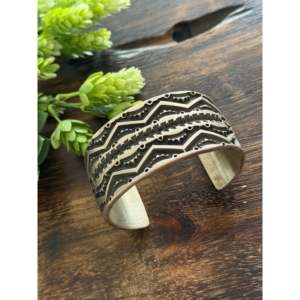Jerold Tahe Sterling <b>Silver</b> Fashion <b>Cuff</b> <b>Bracelet</b> - Product Image 4