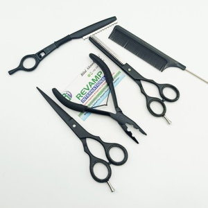 Herramientas de extensión de cabello de Color negro de Venta caliente con peine de peinado maquinilla de afeitar alicates de extensión de cabello sostenibles portátiles - Product Image 5