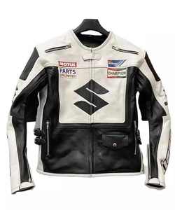 Vêtements de course moto OEM 2025, veste en cuir sur mesure, vêtements de course moto et automobile, vestes en cuir de pilote, motocross - Product Image 4