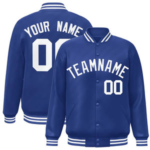 Chaquetas de béisbol personalizadas para hombre al por mayor abrigos de poliéster para deportes de motocicleta tallas grandes Letterman servicio OEM en blanco personalizado - Product Image 1