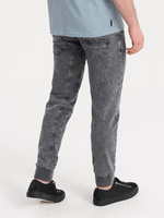 Jeans de Mezclilla Tejida de Cintura Baja para Hombre, Corte Regular, Estilo Casual, Lavado, Colorido, para las 4 Estaciones