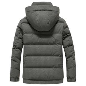 Chaqueta acolchada cálida de invierno para hombre de diseño personalizado, poliéster suave con relleno de pato, Material polar impermeable para uso en exteriores - Product Image 4