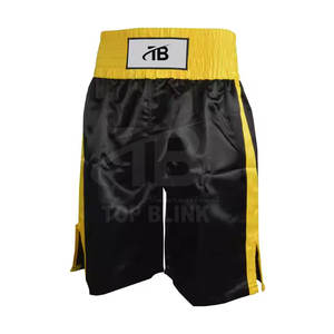 ¡Venta al por mayor de pantalones cortos de boxeo personalizados ligeros con patrón sólido deportivo de cintura elástica para peleas en línea! - Product Image 1