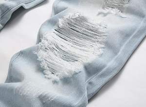 กางเกงยีนส์ทรงแบนเรียบระบายอากาศได้สำหรับออกกำลังกายแนวสตรีทออกซ์ฟอร์ดวินเทจแบบลำลอง - Product Image 3