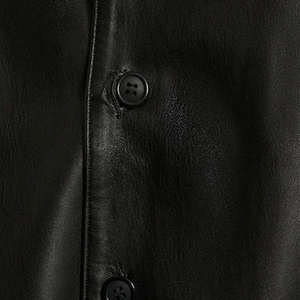 Kivotech dernière conception de chemises à manches courtes en cuir véritable de haute qualité à vendre chemises en cuir pour hommes de haute qualité - Product Image 4