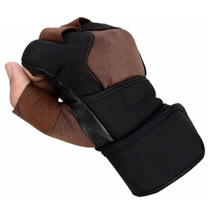 Joli Style Nouvelle Arrivée Meilleur Vendeur Noir Et Marron Couleur Eco Personnalisé Fait Nouveaux Gants D'haltérophilie - Product Image 4