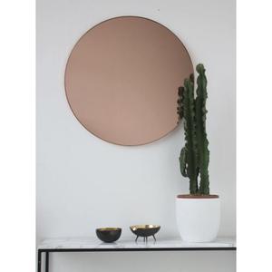 Cadre de miroir en laiton poli avec des détails complexes pour le cadre de miroir en laiton de conception de forme ronde de couloir à un prix avantageux - Product Image 1