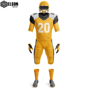 Tissus de qualité supérieure Conception de sublimation Formation et Match Porter Uniforme de football américain Tissu respirant à séchage rapide pour les garçons - Product Image 2