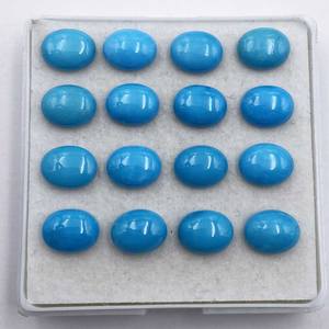Lote de piedras preciosas sueltas de alta calidad de turquesa Arizona Natural 3-12 MM cabujón ovalado certificado IGI para la fabricación de joyas - Product Image 4