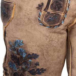 Vêtements pour hommes Quick Dry High Street Wear Lederhosen Lederhosen cuir brodé Shorts pour hommes Design différent Shorts d'été - Product Image 3