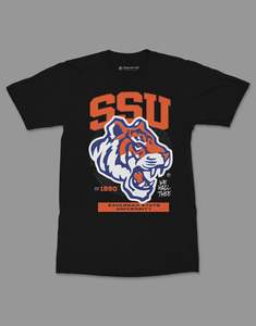 T-shirt unisexe personnalisé Savannah State University SSU 100% coton à manches courtes imprimé en sérigraphie avec logo du campus, vêtements de fierté HBCU - Product Image 1