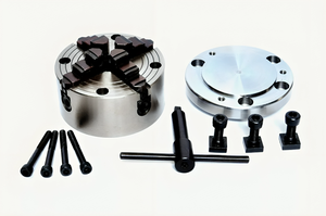 100mm Front Load 4 Jaw Independent <b>Chuck</b> (Front Mount) With Suitable Backplate - Product Image 1