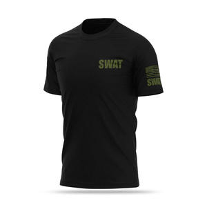 Cotton Blend Men's Casual Plain Dyed Jersey <b>T</b>-<b>Shirt</b> Unisex Comfortable SWAT Performance <b>Shirts</b> with Custom Logo - Product Image 4