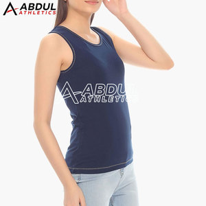 Camiseta sin mangas de alta calidad para mujer con material elástico y duradero para entrenamiento en el gimnasio, correr y actividades al aire libre. - Product Image 5