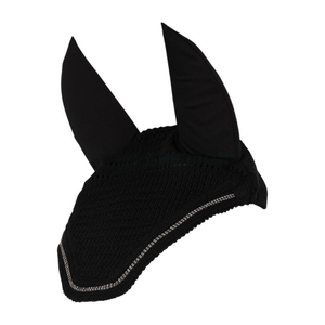 Bonnet d'oreille pour cheval d'équitation, fabriqué au Pakistan, voile anti-mouches au crochet, élégant, léger, lavable et respirant - Product Image 1