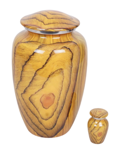 โกศโลหะสำหรับงานศพตกแต่งในบ้านทำจากไม้โกศใส่เถ้ากระดูกทาสีสำหรับผู้ใหญ่ - Product Image 2