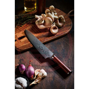 Cuchillo de Chef Personalizado al por Mayor OEM, de la Mejor Calidad, Acero Inoxidable con Mango de Madera, Ligero y Profesional para Uso en la Cocina - Product Image 6