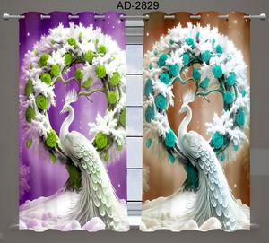 Luxury Eco-Friendly 100% Polyester Jacquard <b>Curtain</b> Fabric PU Customizable Digital Print Wholesale Price Ready Stock Factory - Product Image 2