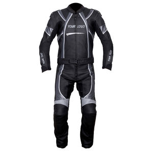 Combinaison de course en cuir pour moto, personnalisée en gros, coupe-vent, imperméable, ignifuge, respirante, unisexe, vêtements de sport pour adultes - Product Image 4