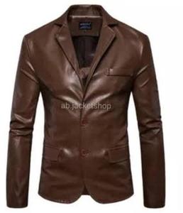 OEM Custom High Street Vintage Wool Genuine Leather Men's <b>Racer</b> <b>Jacket</b> Cool Design Waterproof Windproof Zip Closure for Winter - Product Image 3
