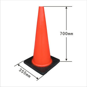 Fournisseur H70 Cône de signalisation en PVC et caoutchouc 70 cm Matériau PC Produit d'avertissement de circulation - Product Image 3