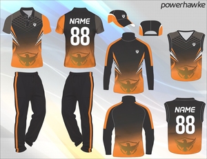 Les meilleures ventes de nouveaux modèles de powerhawk, ensemble d'uniforme de grillon extensible pour garçons adultes avec nom d'équipe personnalisé, couleur, Logo, taille - Product Image 2