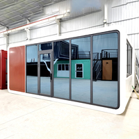 Casa Prefabricada Modular Pequeña, Estructura de Acero Portátil, Impermeable, de Instalación Rápida, para Vivienda, Oficina, Hotel, Almacén, Patio, Comedor