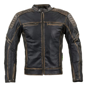 Blouson de moto en cuir de vachette premium pour les coureurs - Product Image 1