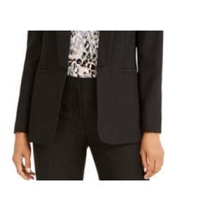 Blazer da Donna Calvin Klein in Twill e Lana Nero Taglia 4 - Chiusura Monopetto Stampa Tinta Unita Tessuto Lavorato a Maglia - Product Image 3