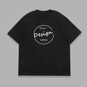Oversized Crop Boxy T-shirt 100% Cotton Men's Custom Logo Streetwear Luxury Quality Drop Shoulder Plain Crop Custom T Shirt - Product Image 4