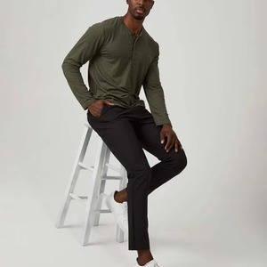 กางเกงขายาวผู้ชายเอวสูงน้ำหนักเบา ออกแบบสีตามสั่ง ผลิตจากโรงงาน รับผลิตแบบ OEM ขายส่งตามสั่ง - Product Image 5