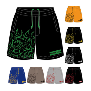 Oem Custom logo Double <b>Layer</b> High Quality Plus Size Men's Mesh Shorts Blank Plain Basketball Gym Boy Summer Shorts Sublimation - Product Image 1