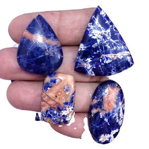 อัญมณีอินเดียทรงหลวมสำหรับทำเครื่องประดับทำวัสดุควอตซ์ธรรมชาติสีฟ้า - Product Image 1